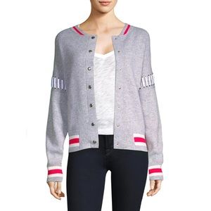 Zoe Jordan Wool Lace-up Bomber Jacket